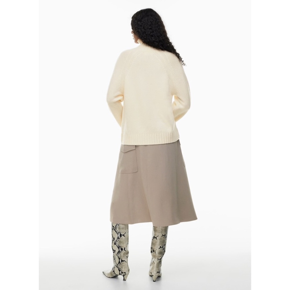 Wilfred Luxe Cashmere Jan Sweater in whisper white, size XS - Picture 4 of 4